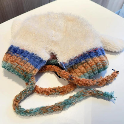 Fuzzy Reindeer Antler Hat